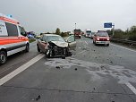 Unfall auf der A 38 (Foto: Angelo Glashagel)