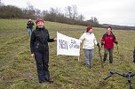 Protest gegen Probebohrungen (Foto: J. Karnstedt) Protest gegen Probebohrungen (Foto: J. Karnstedt)