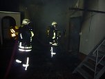 Hobby-Werkstatt brannte in Sundhausen (Foto: nnz)