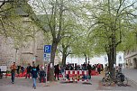 Bücherflohmarkt des Kinderkirchenladens auf dem Blasiikirchplatz in Nordhausen (Foto: Angelo Glashagel) Bücherflohmarkt des Kinderkirchenladens auf dem Blasiikirchplatz in Nordhausen (Foto: Angelo Glashagel)