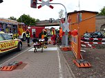 Schwerer Unfall am Bahnübergang (Foto: nnz) Schwerer Unfall am Bahnübergang (Foto: nnz)