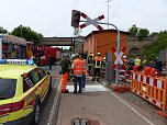 Schwerer Unfall am Bahnübergang (Foto: nnz) Schwerer Unfall am Bahnübergang (Foto: nnz)