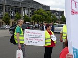 Unterst&uuml;tzung f&uuml;r Gewerkschaftsforderungen in Leipzig (Foto: H. Buntfu&szlig;)