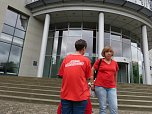 Protest der Besch&auml;ftigten (Foto: Harald Buntfu&szlig;)
