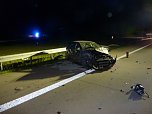Unfall an der Anschlussstelle Nordhausen-west (Foto: Berufsfeuerwehr Nordhausen)