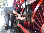 Lok-Spektakel im Bahnhof Nordhausen - zweimal eine "01" (Foto: nnz)