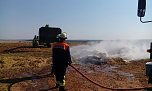 Strohpresse brannte (Foto: Feuerwehr Liebenrode)