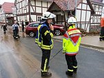 Unwetter w&uuml;tete in Rustenfelde (Foto: Feuerwehr Heiligenstadt)