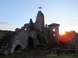 Zu Besuch auf der Burgruine Hohnstein (Foto: Karin Lehmann)