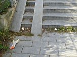 Treppenstufen werden gereinigt (Foto: privat) Treppenstufen werden gereinigt (Foto: privat)