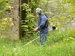 Arbeit im Park (Foto: nnz)