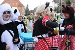 N&auml;rrinnen und Narren trotzen Wetter (2) (Foto: Karl-Heinz Herrmann)