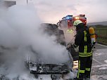 Auto brannte aus (Foto: Feuerwehr Bleicherode)