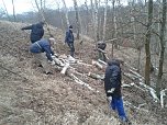 Viel zu tun - der BUND war am Wochenende wieder in der R&uuml;digsdorfer Schweiz im Einsatz (Foto: Bodo Schwarzberg)