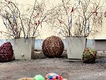 War der Osterhase schon da? - an der Blasiikirche scheint es der Fall gewesen zu sein (Foto: Peter Blei)