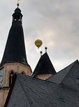 Hei&szlig;luftballon &uuml;ber Nordhausen (Foto: Peter Blei)