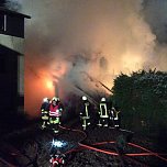 Vierseitenhof in Trebra brannte (Foto: Landratsamt Nordhausen)