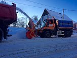 Schneefr&auml;se im Einsatz (Foto: J. Piper)