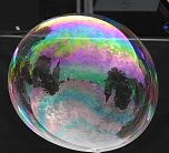 Spiegelbild in Seifenblase (Foto: Peter Blei) Spiegelbild in Seifenblase (Foto: Peter Blei)