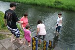 Ab ins Wasser - in der Zorge hie&szlig; es heute wieder "Anwassern" (Foto: Angelo Glashagel)