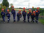 auf dem Gel&auml;nde der Freiwilligen Feuerwehr Bleicherode stellten sich die Kinder der Pr&uuml;fung des Leistungsabzeichens der Th&uuml;ringer Jugendfeuerwehr f (Foto: Pressestelle Landratsamt Nordhausen)