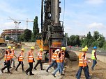 Auf der Baustelle des Medienhafens in D&uuml;sseldorf  (Foto: Norbert Struth)