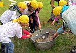 Bibelolympiade und Neanderfest: Statue Michael Neander vor der Neanderklinik auf dem Neanderplatz (Foto: Kirchengemeinde Ilfeld)