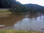 Hochwasser an der Bere: Wiese bei Netzkater (Foto: Susanne Schedwill)