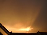 Abendhimmel &uuml;ber Nordhausen (Foto: Bernd Thielbeer)