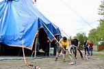Zappelini Zelt wird aufgebaut (Foto: Jessica Pieper)