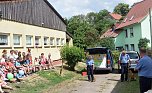 Die Polizei kam zu Besuch nach Auleben (Foto: privat) Die Polizei kam zu Besuch nach Auleben (Foto: privat)