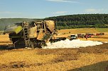 M&auml;hdrescher brannte aus (Foto: S. Dietzel)