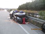 T&ouml;dlicher Unfall auf der A38 (Foto: API)