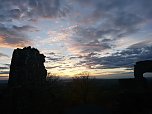 Abendstimmung auf dem Hohnstein (Foto: Ch. Burkert)