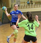 Die Handballfrauen des Nordhäuser SV haben in ihrem fünften Saisonspiel mit einem deutlichen 29:20 gegen die Gäste vom TSV Motor Gispersleben ihr Punktekonto ausgeglichen (Foto: Uwe Tittel) Die Handballfrauen des Nordhäuser SV haben in ihrem fünften Saisonspiel mit einem deutlichen 29:20 gegen die Gäste vom TSV Motor Gispersleben ihr Punktekonto ausgeglichen (Foto: Uwe Tittel)