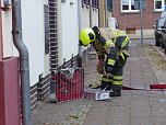 Einsatz in der Justus-Jonas-Stra&szlig;e (Foto: nnz)