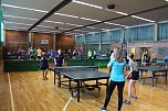 Am vergangenen Mittwoch trafen sich acht Schulmannschaften des Landkreises Nordhausen um das Kreisfinale im Tischtennis der WK I � IV auszutragen (Foto: Kurt Trost)