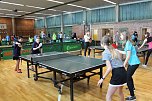 Am vergangenen Mittwoch trafen sich acht Schulmannschaften des Landkreises Nordhausen um das Kreisfinale im Tischtennis der WK I � IV auszutragen (Foto: Kurt Trost)