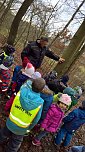 Spatzenkinder erkunden den Wald (Foto: privat)