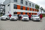 Mit vier neuen "Citygo"-Stadtflitzern der Marke Skoda hat der zum 1. Juni gegr&uuml;ndete mobile Pflegedienst des DRK-Kreisverbandes Nordhausen nun auch seine volle Mobilit&auml;t erlangt (Foto: Fischer/Autohaus Peter)