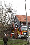 Dachstuhlbrand in W&uuml;lfingerode (Foto: S. Dietzel)