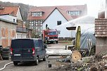 Dachstuhlbrand in W&uuml;lfingerode (Foto: S. Dietzel)