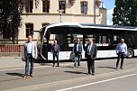 Elektroverkehr im Südharz - der Landkreis erprobt zur Zeit einen neuen E-Bus (Foto: agl) Elektroverkehr im Südharz - der Landkreis erprobt zur Zeit einen neuen E-Bus (Foto: agl)