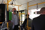 Elektroverkehr im Südharz - der Landkreis erprobt zur Zeit einen neuen E-Bus (Foto: agl) Elektroverkehr im Südharz - der Landkreis erprobt zur Zeit einen neuen E-Bus (Foto: agl)