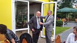 Die Nordh&auml;user Rotarier kamen in Kneiffs Garten nach langer Pause wieder zusammen (Foto: Rotary Club Nordhausen)