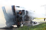 Ein Strohfeuer auf der Landstra&szlig;e (Foto: S.Dietzel)
