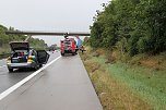 Unfall auf der A 38 (Foto: S. Dietzel)