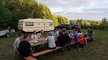 Der Oster&ouml;der Sch&uuml;tzennachwuchs durfte sich endlich wieder treffen und lud zum Campingwochenende (Foto: Angelika Engler )