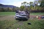 Auto &uuml;berschlug sich (Foto: S. Dietzel)