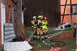 Geb&auml;udebrand in Rodishain (Foto: S. Dietzel)